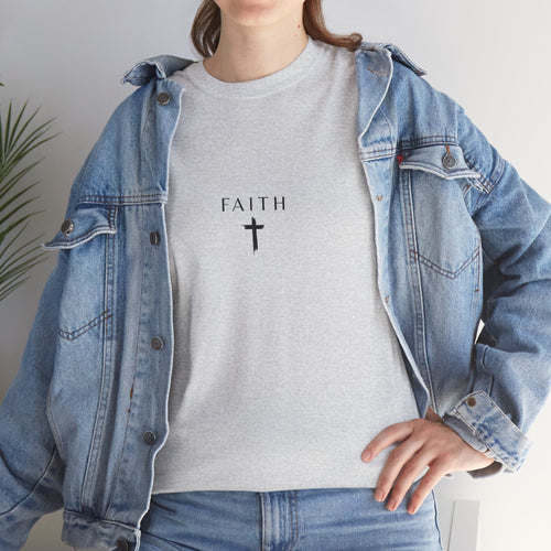 Faith Cross T‑Shirt — Minimal Christian Tee